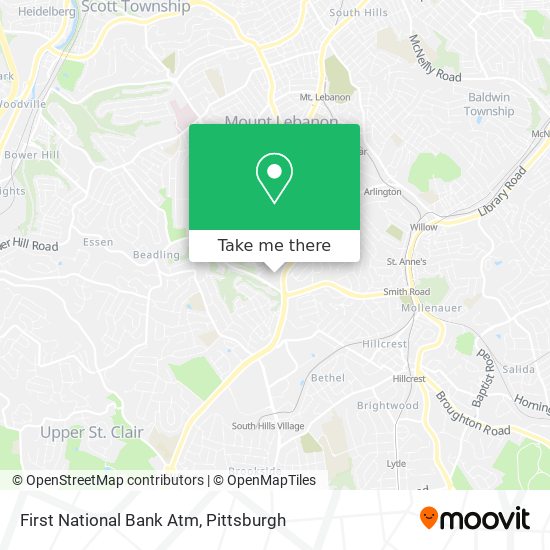 First National Bank Atm map
