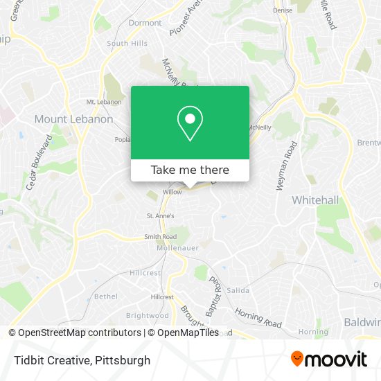 Tidbit Creative map