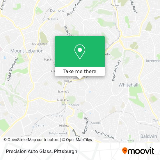 Precision Auto Glass map