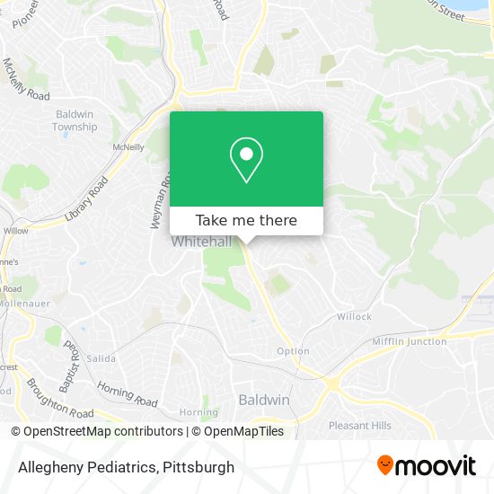 Allegheny Pediatrics map