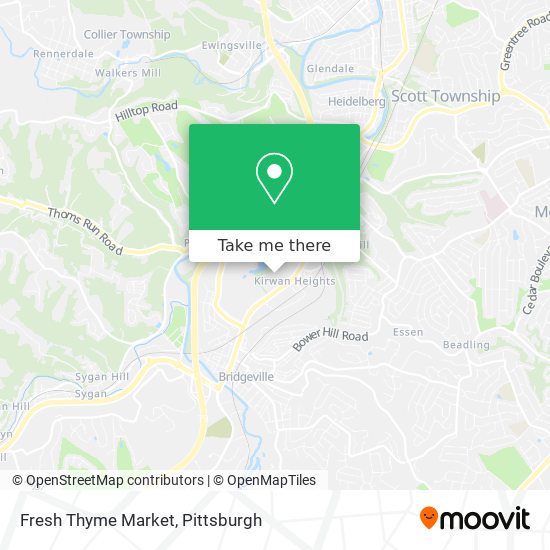 Mapa de Fresh Thyme Market