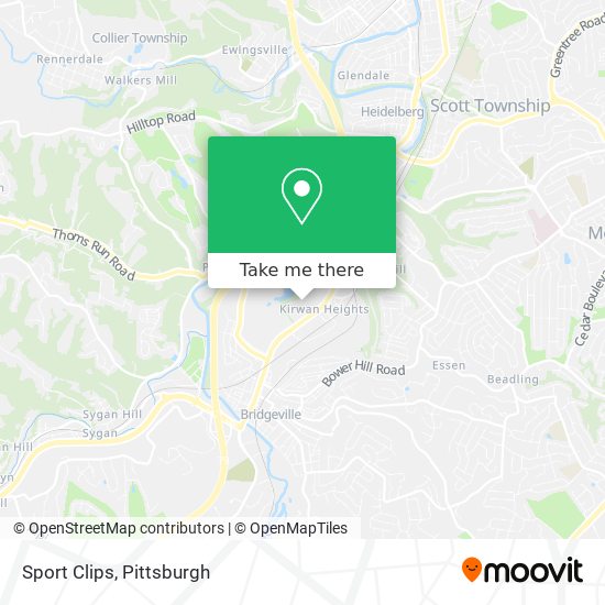 Sport Clips map