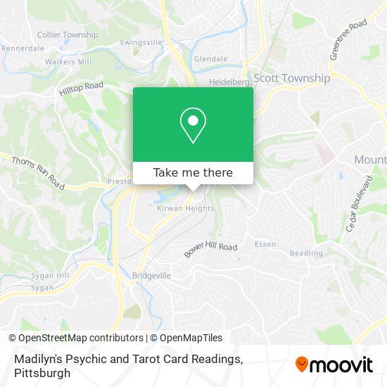 Madilyn's Psychic and Tarot Card Readings map