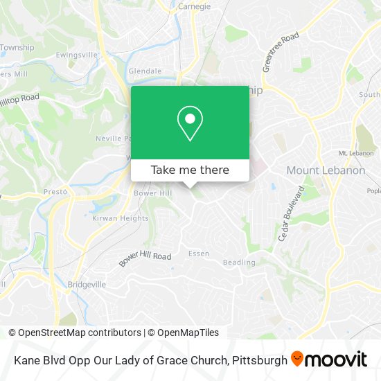 Mapa de Kane Blvd Opp Our Lady of Grace Church