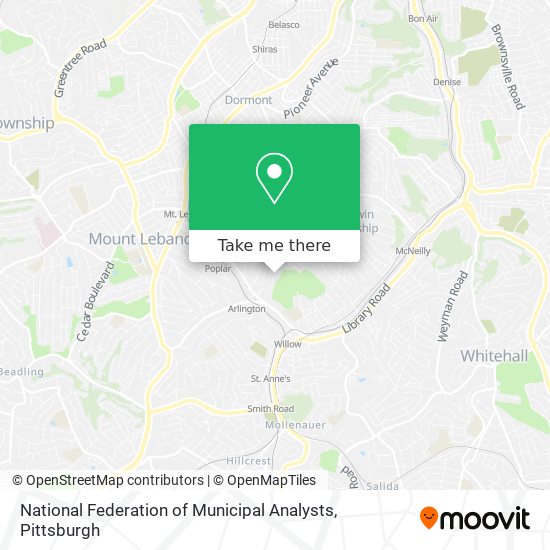 National Federation of Municipal Analysts map