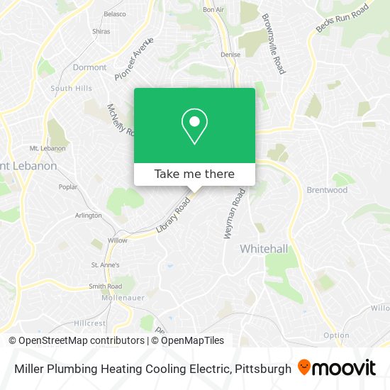 Miller Plumbing Heating Cooling Electric map