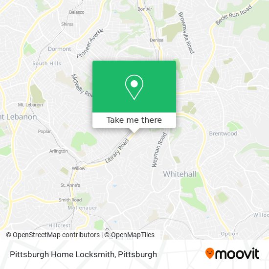 Mapa de Pittsburgh Home Locksmith