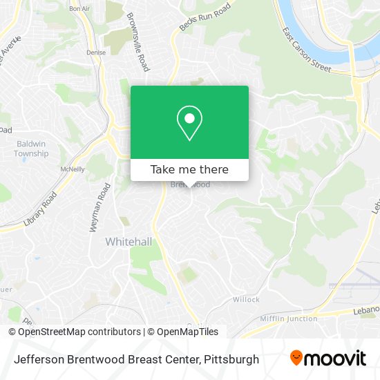 Mapa de Jefferson Brentwood Breast Center