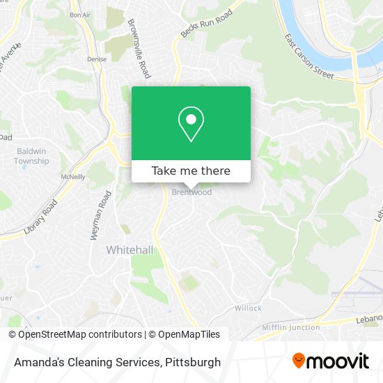 Amanda's Cleaning Services map
