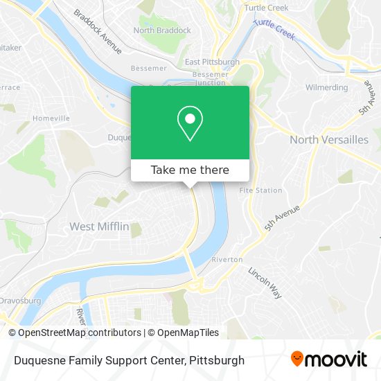 Mapa de Duquesne Family Support Center