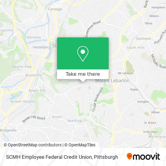 Mapa de SCMH Employee Federal Credit Union