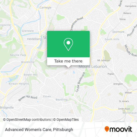 Advanced Women's Care map