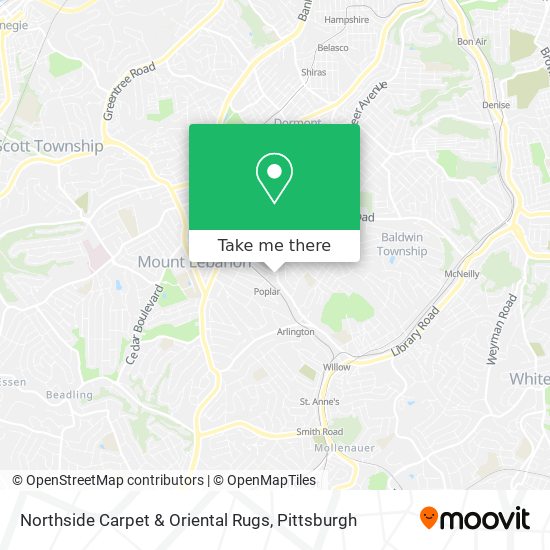 Northside Carpet & Oriental Rugs map