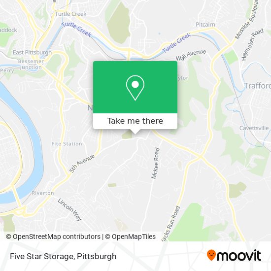 Mapa de Five Star Storage