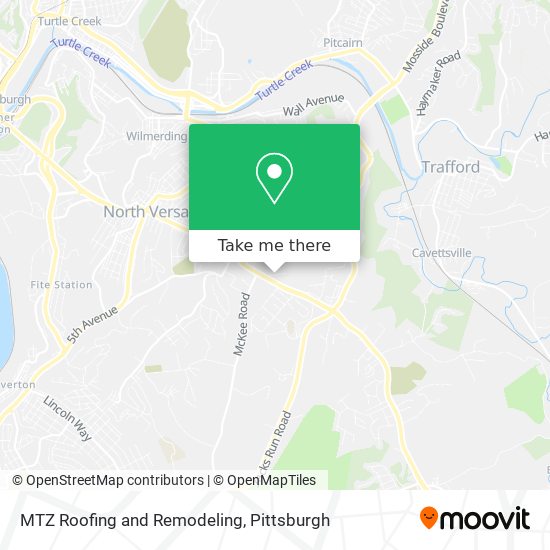 MTZ Roofing and Remodeling map
