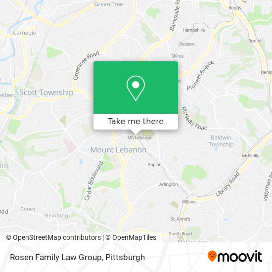 Rosen Family Law Group map