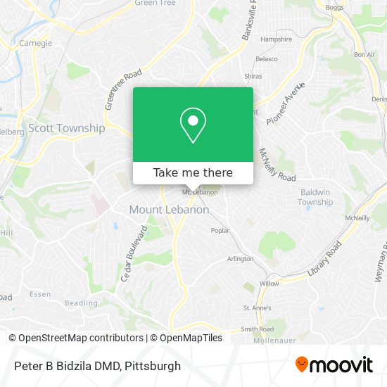 Mapa de Peter B Bidzila DMD