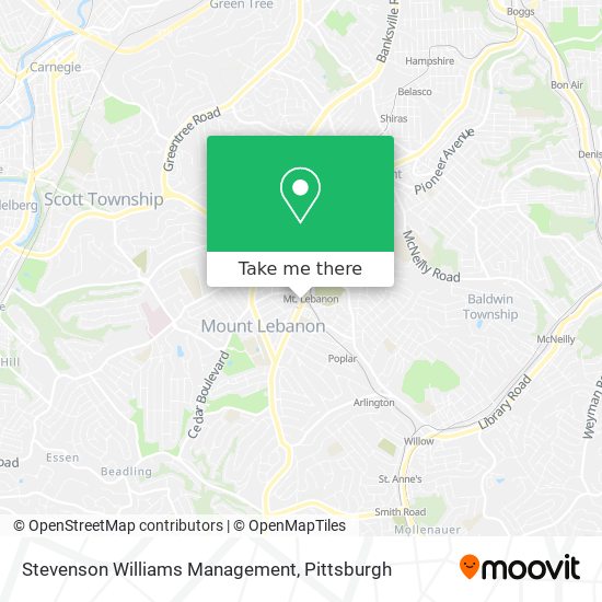 Stevenson Williams Management map