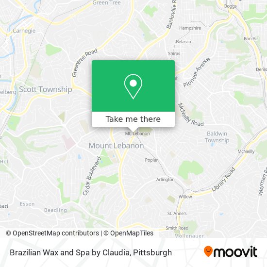 Mapa de Brazilian Wax and Spa by Claudia