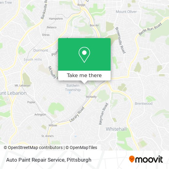 Auto Paint Repair Service map