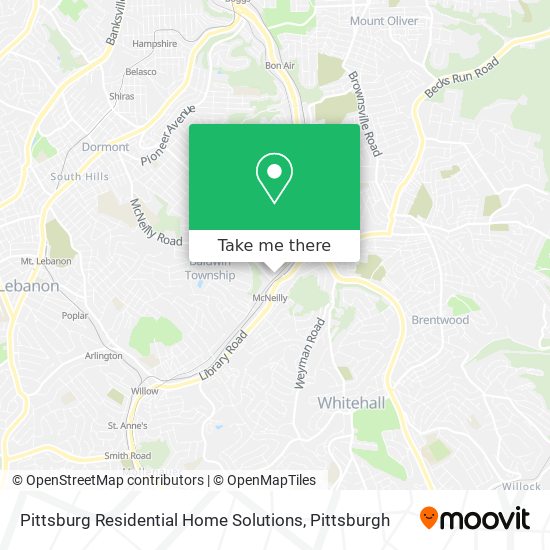 Mapa de Pittsburg Residential Home Solutions