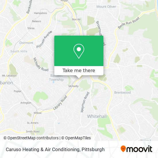 Caruso Heating & Air Conditioning map
