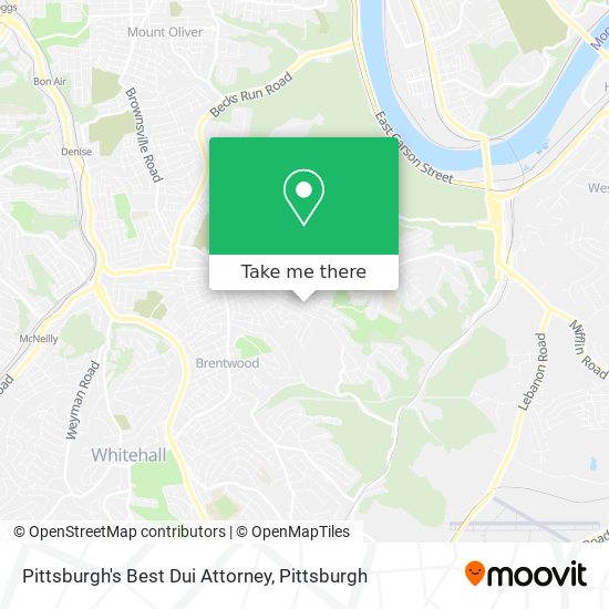 Mapa de Pittsburgh's Best Dui Attorney