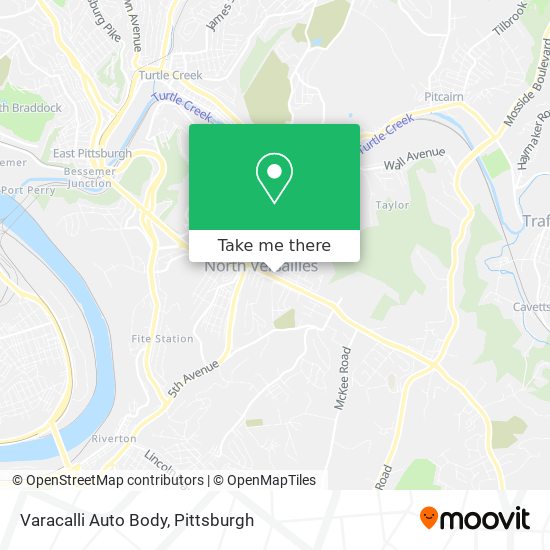 Varacalli Auto Body map