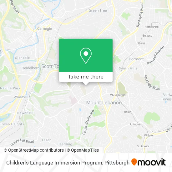 Children's Language Immersion Program map