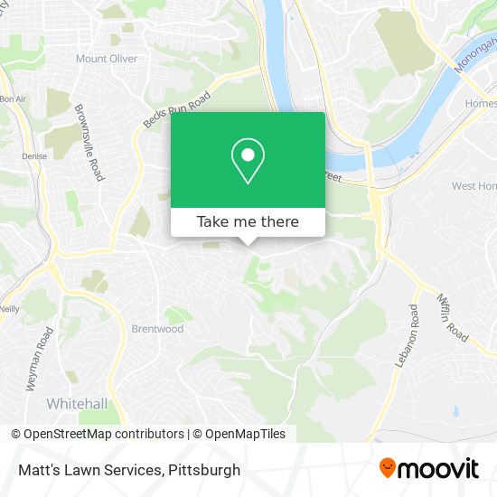 Matt's Lawn Services map