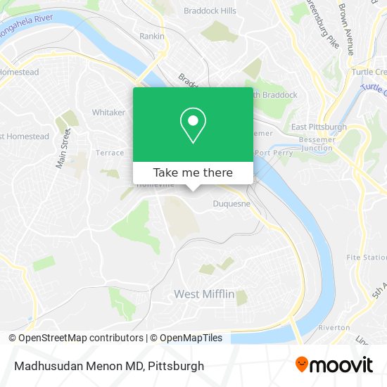 Mapa de Madhusudan Menon MD