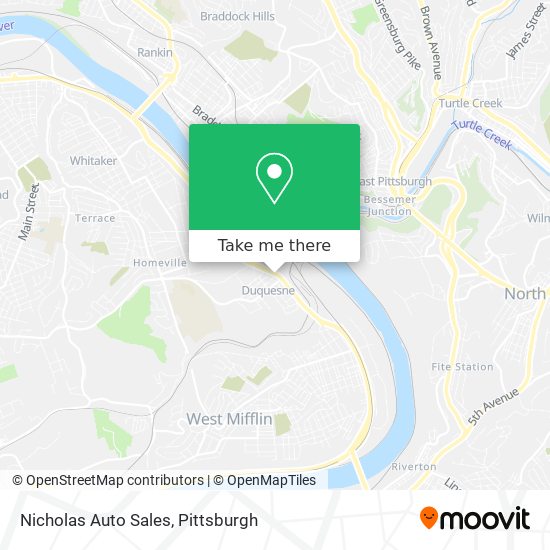 Nicholas Auto Sales map