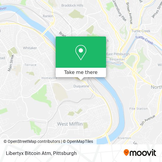 Mapa de Libertyx Bitcoin Atm