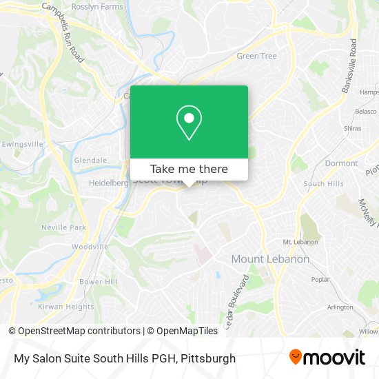 My Salon Suite South Hills PGH map