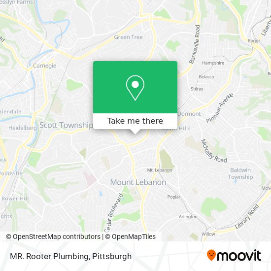 MR. Rooter Plumbing map