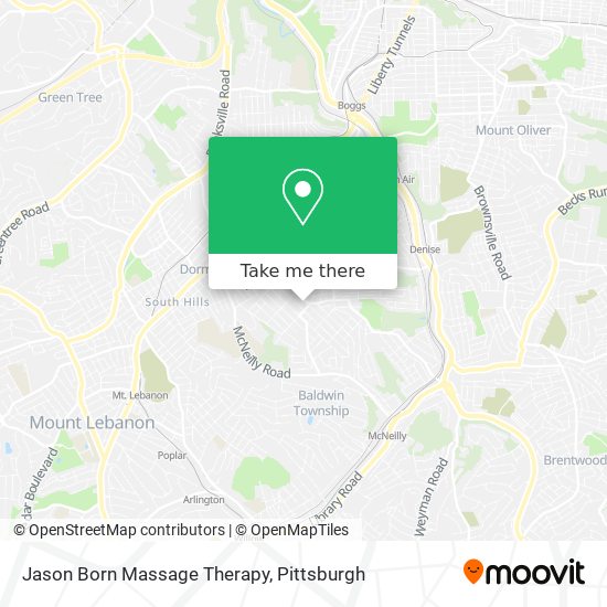 Jason Born Massage Therapy map