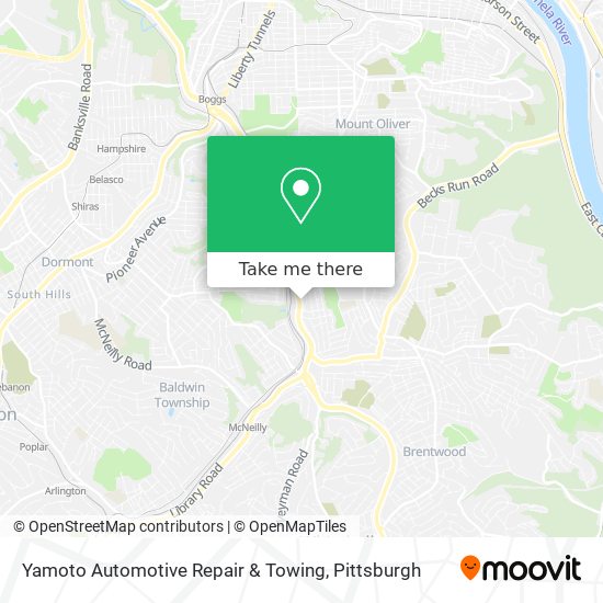 Yamoto Automotive Repair & Towing map