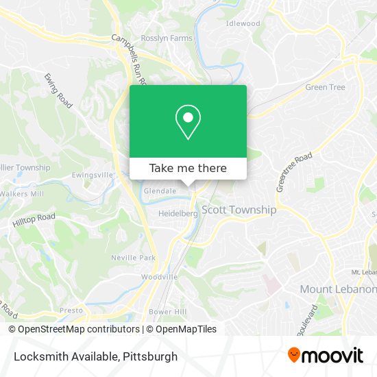 Locksmith Available map