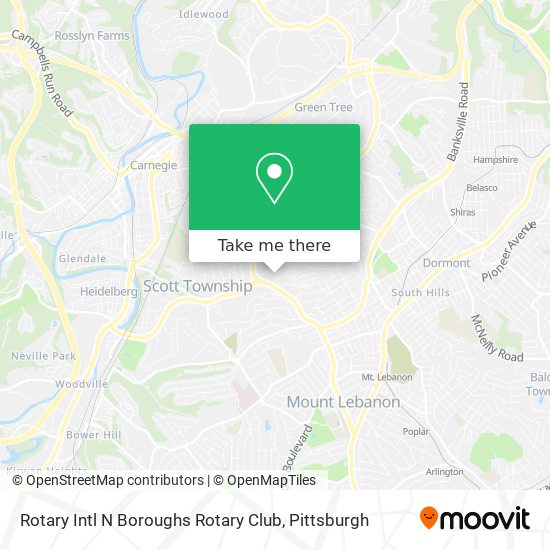 Rotary Intl N Boroughs Rotary Club map