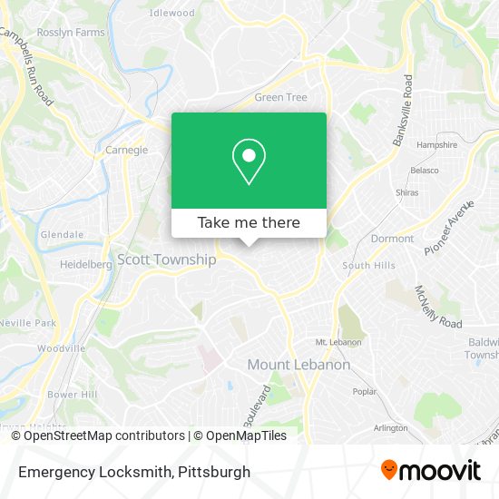 Emergency Locksmith map