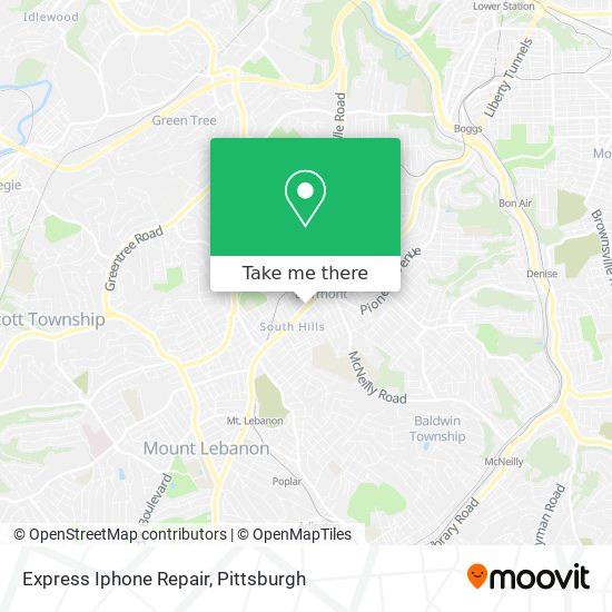 Express Iphone Repair map