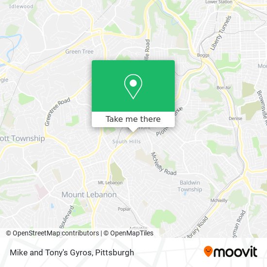 Mapa de Mike and Tony's Gyros