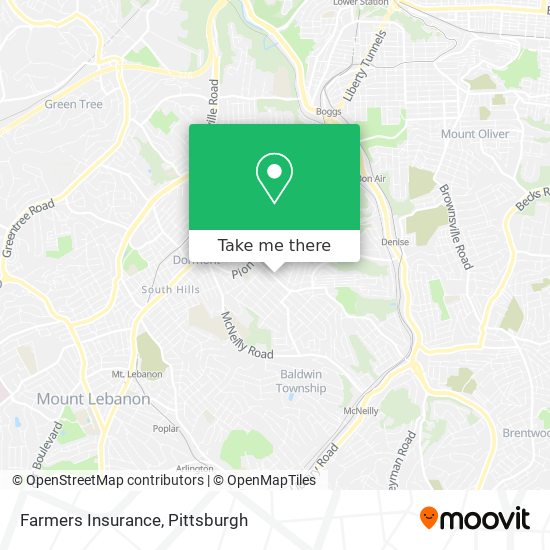 Farmers Insurance map