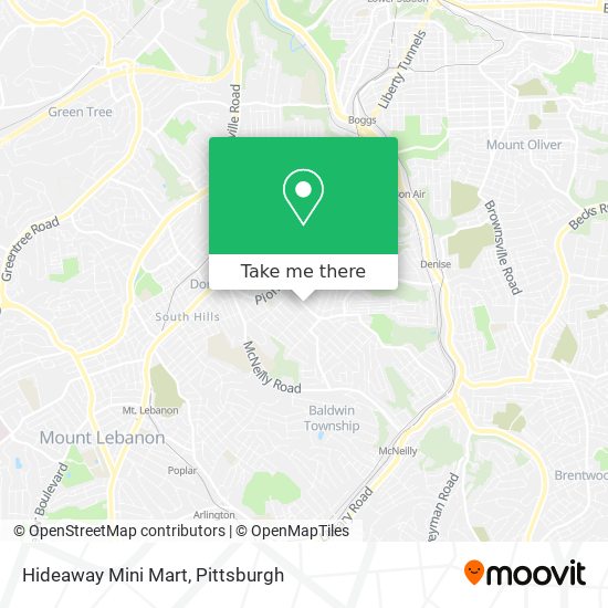 Hideaway Mini Mart map