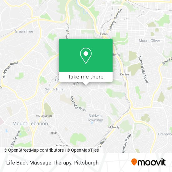 Mapa de Life Back Massage Therapy