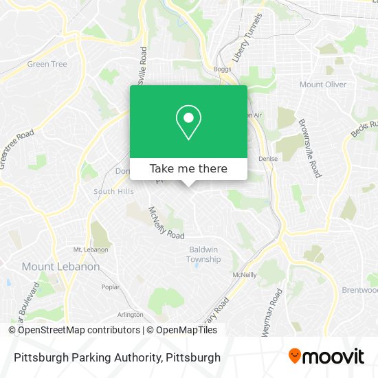 Pittsburgh Parking Authority map