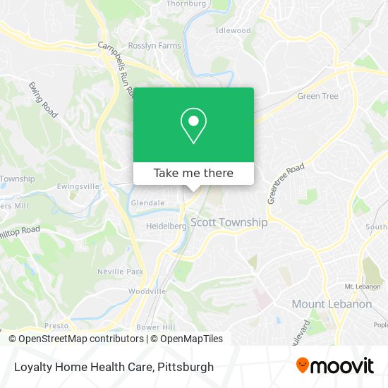 Mapa de Loyalty Home Health Care