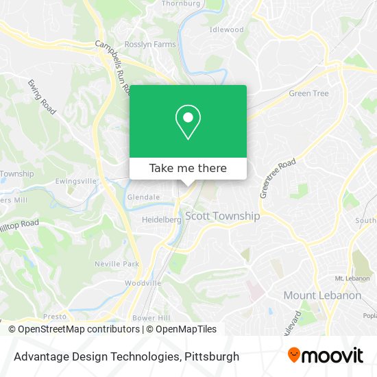 Mapa de Advantage Design Technologies