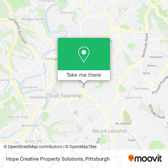 Hope Creative Property Solutions map
