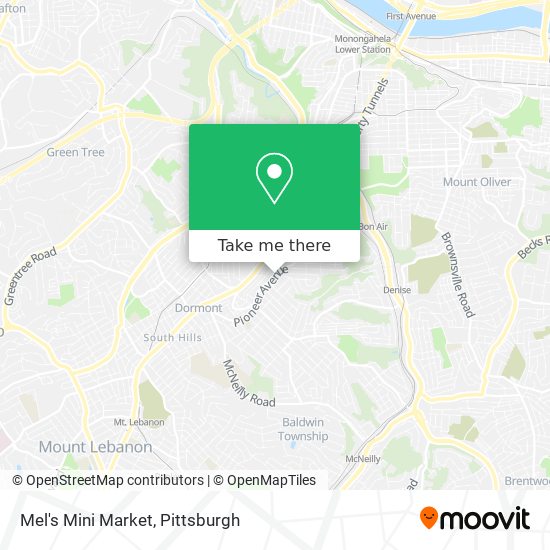 Mel's Mini Market map